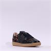 Wonders Nubia Gumsole Laced Trainer - Black Leopard